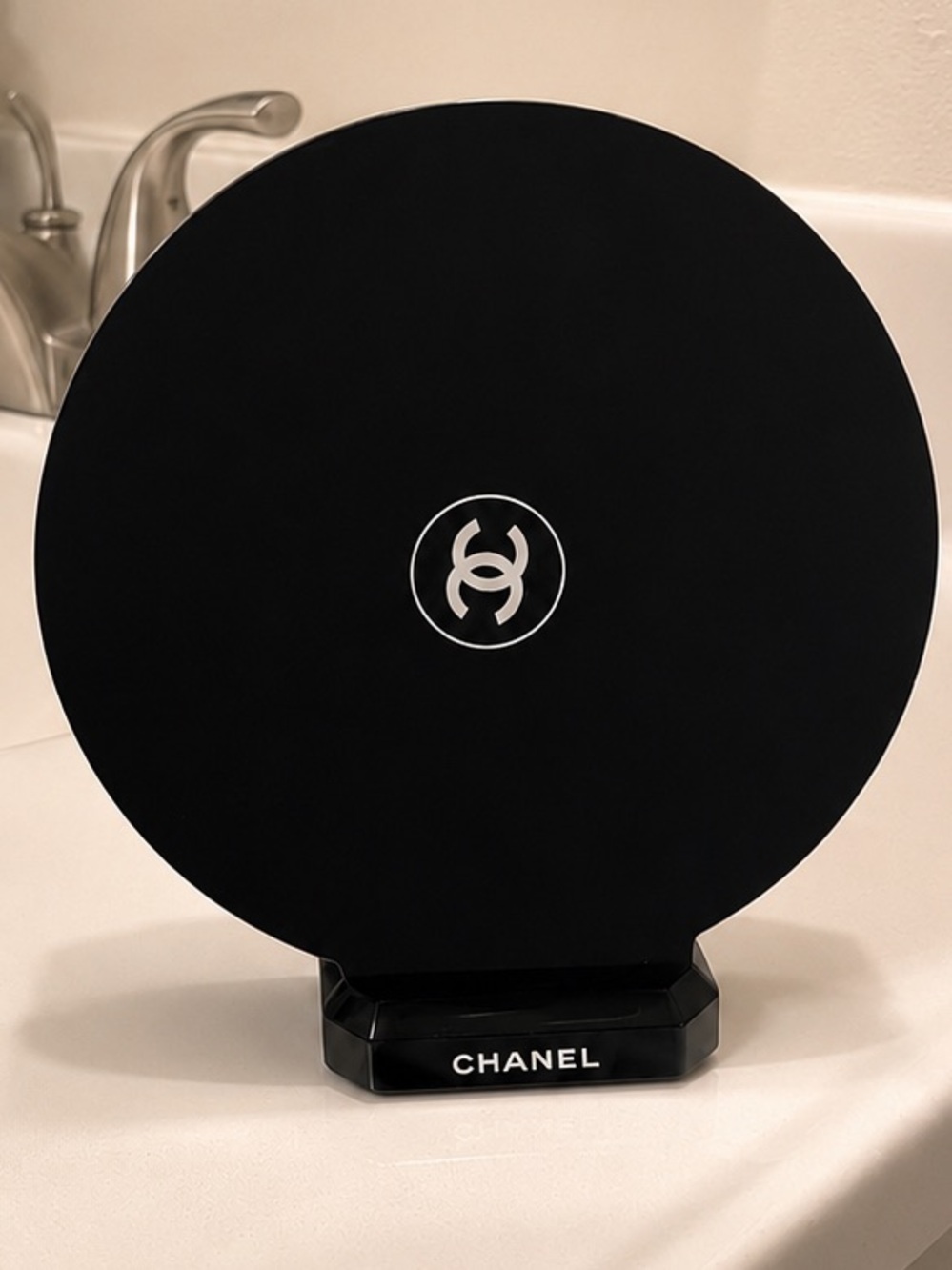 CHANEL Black Round Mirror